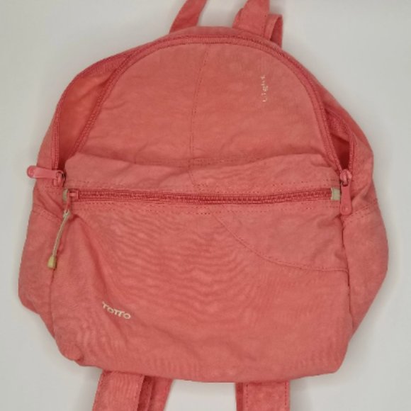 90s/Y2k Pink Nylon Crinkle Backpack School Bag Fashion 1990s Aesthetic - Picture 6 of 8